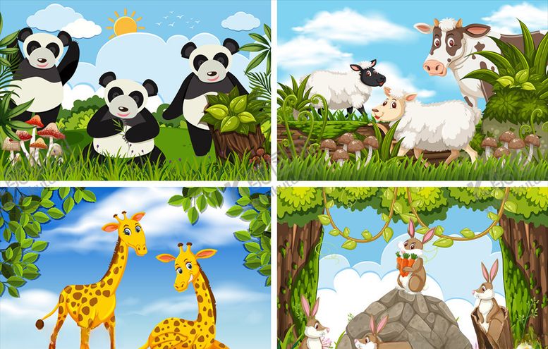 编号：50119709111819534843【酷图网】源文件下载-卡通森林