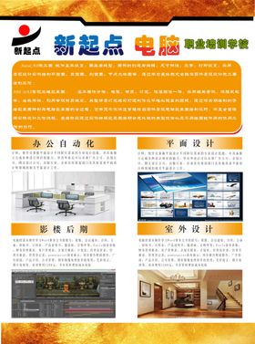 电脑培训宣传海报
