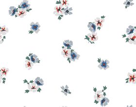 白底小碎花