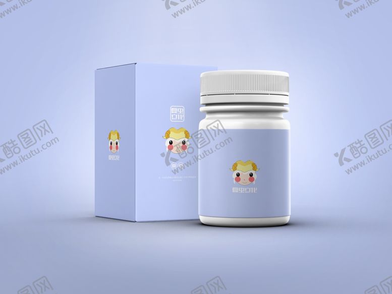 编号：96477710301445254454【酷图网】源文件下载-保健品瓶样机