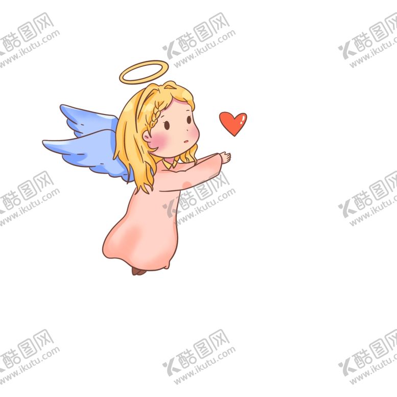 编号：80340910170050023531【酷图网】源文件下载-手绘卡通天使免抠设计元素