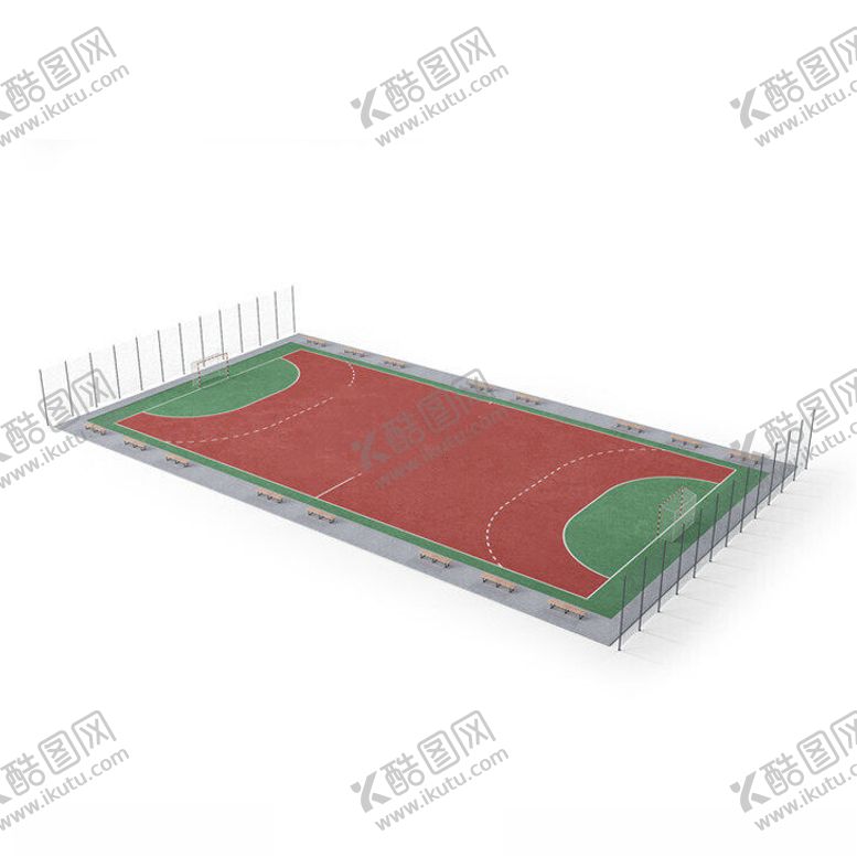 编号：74962902171721549860【酷图网】源文件下载-C4D模型操场