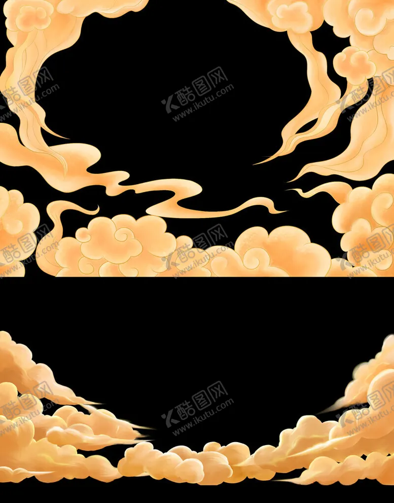 编号：26173401150106248649【酷图网】源文件下载-手绘祥云云朵海报素材