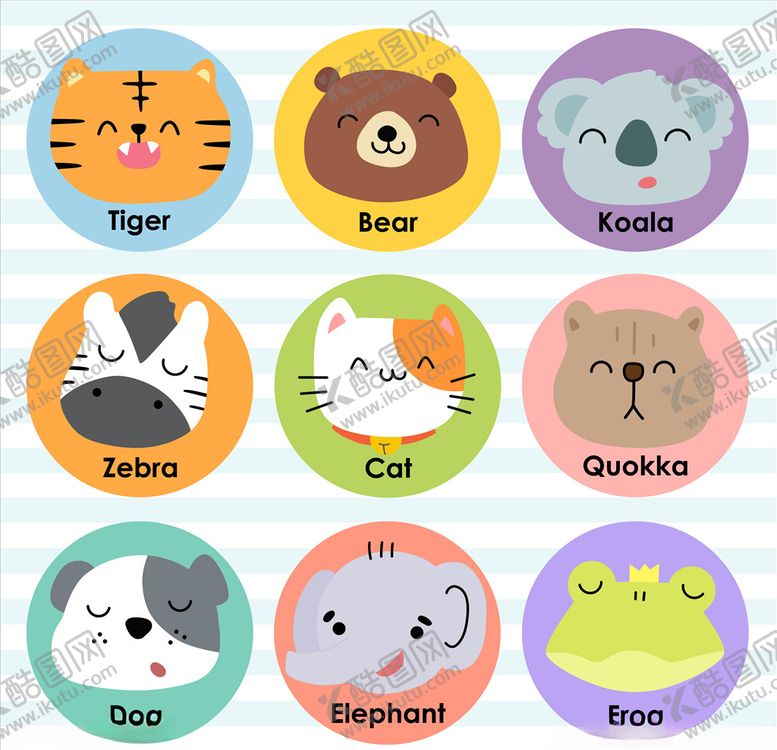 编号：32687609290614498390【酷图网】源文件下载-卡通动物