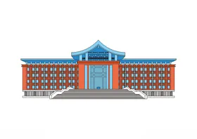 四川大学锦城学院四维大楼矢量