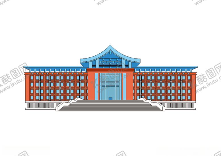 编号：77109310231439287443【酷图网】源文件下载-四川大学锦城学院四维大楼矢量