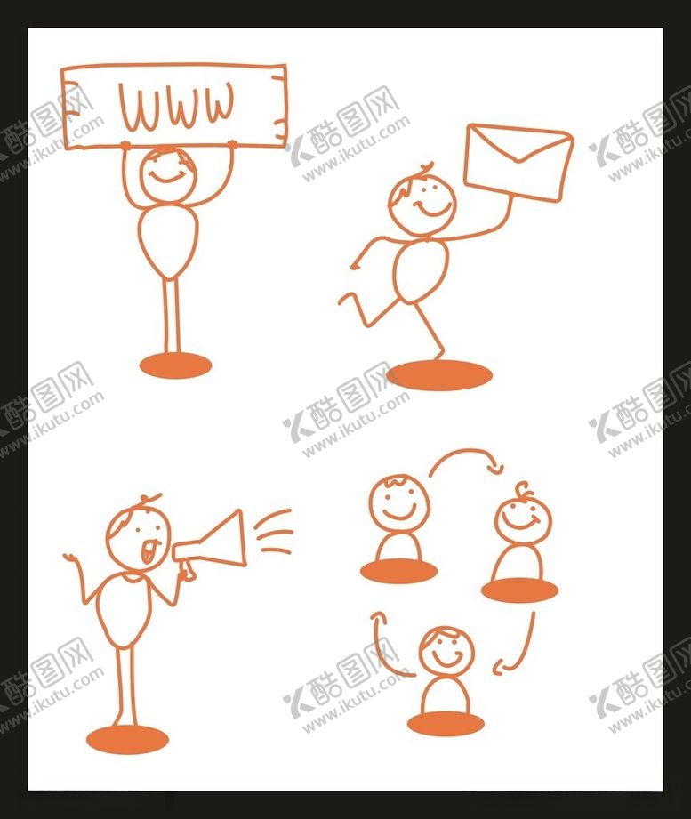 编号：20133712131021558062【酷图网】源文件下载-手绘火柴人