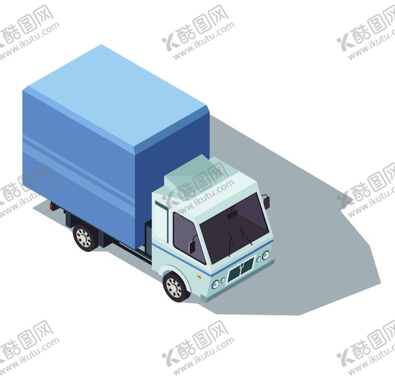 编号：14206810090034233670【酷图网】源文件下载-手绘矢量图箱式货车