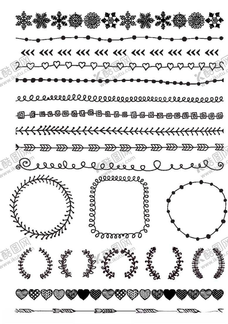 编号：34650609292136441364【酷图网】源文件下载-清新唯美分割线01