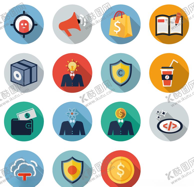 编号：37878809241633564564【酷图网】源文件下载-商务办公图标