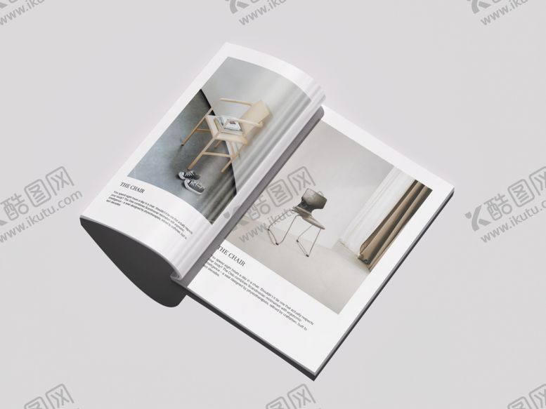 编号：93785004271659528510【酷图网】源文件下载-翻开的精美杂志画册展示样机