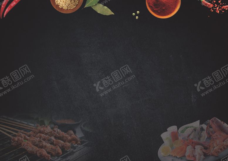 编号：73566205181807218577【酷图网】源文件下载-烧烤菜单背景
