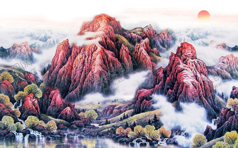 编号：74739210110912414574【酷图网】源文件下载-国画山水