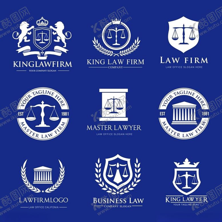 编号：88575409231658104606【酷图网】源文件下载-法律相关标志图标