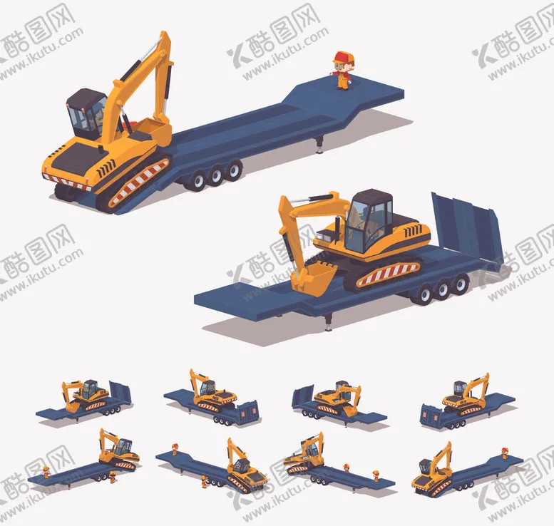 编号：77565406251313413115【酷图网】源文件下载-卡通工程车