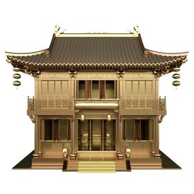 金色宫殿国风古风立体海报素材