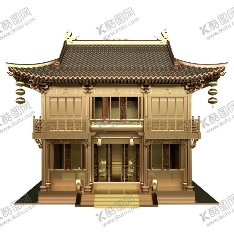 编号：73309906261109578491【酷图网】源文件下载-金色宫殿国风古风立体海报素材