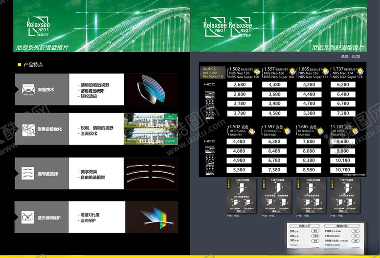 编号：83959609191339584719【酷图网】源文件下载-镜片公司宣传册价格册