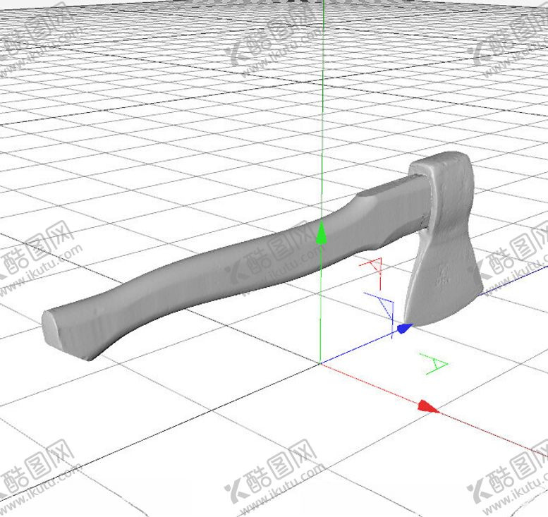 编号：11807002110558479990【酷图网】源文件下载-C4D模型斧头