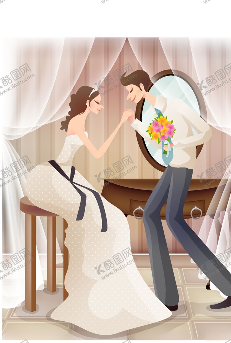 编号：43543209291246425880【酷图网】源文件下载-新郎新娘