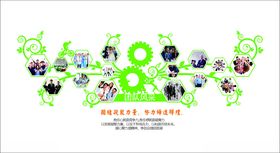 企业照片墙文化展板文化精神文化海报