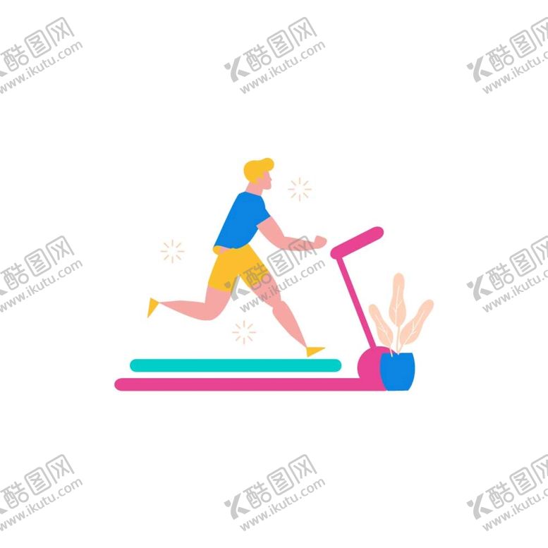 编号：16832009151328217260【酷图网】源文件下载-跑步机跑步