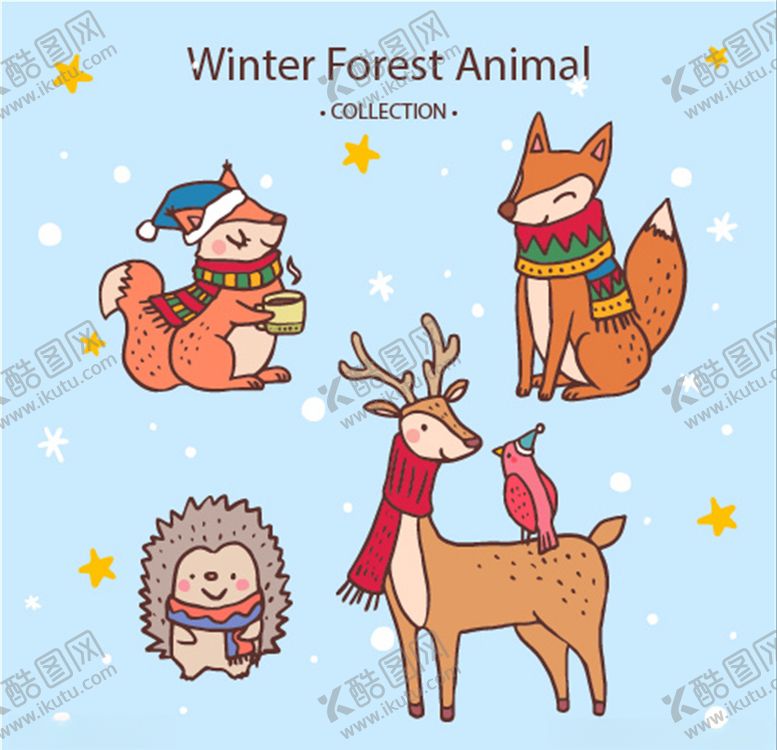 编号：59079410101422442269【酷图网】源文件下载-卡通狐狸