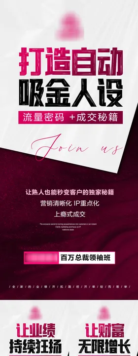 业绩增长造势海报