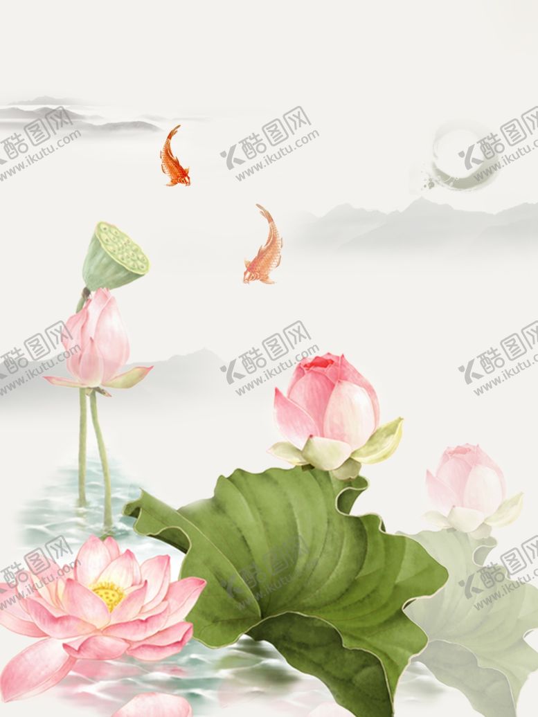 编号：15631207141758284129【酷图网】源文件下载-荷塘月色海报