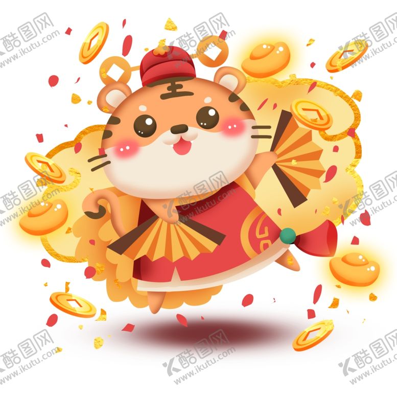 编号：99490302030729322828【酷图网】源文件下载-虎年卡通