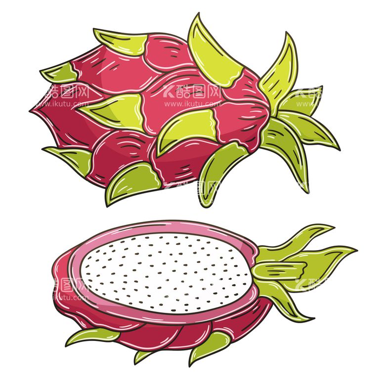 编号：96711811201033591175【酷图网】源文件下载-卡通火龙果