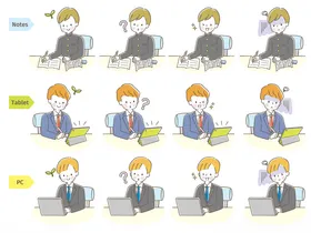 上班族办公状态多样瞬间