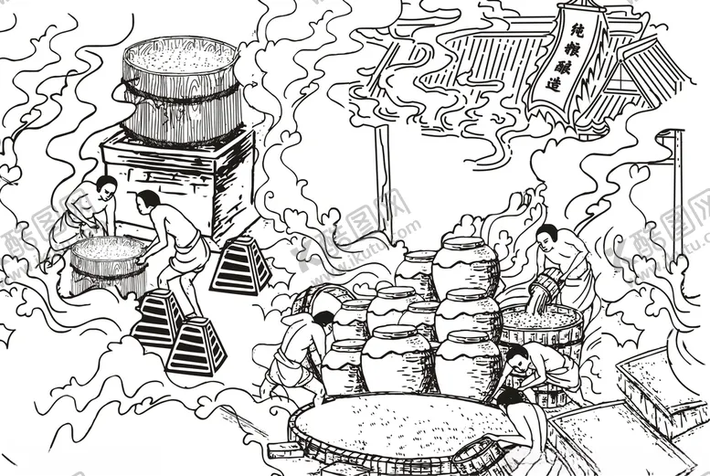 编号：89398412130233355167【酷图网】源文件下载-酒窖插画