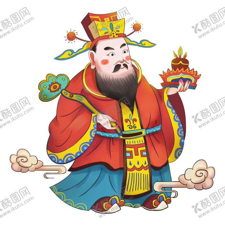 编号：84841504201018566631【酷图网】源文件下载-新年财神拜年PNG素材
