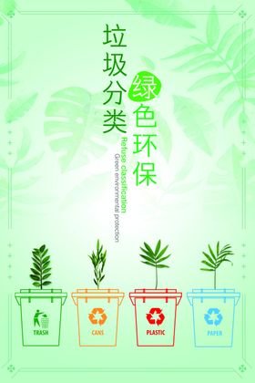 垃圾分类环保主题插画