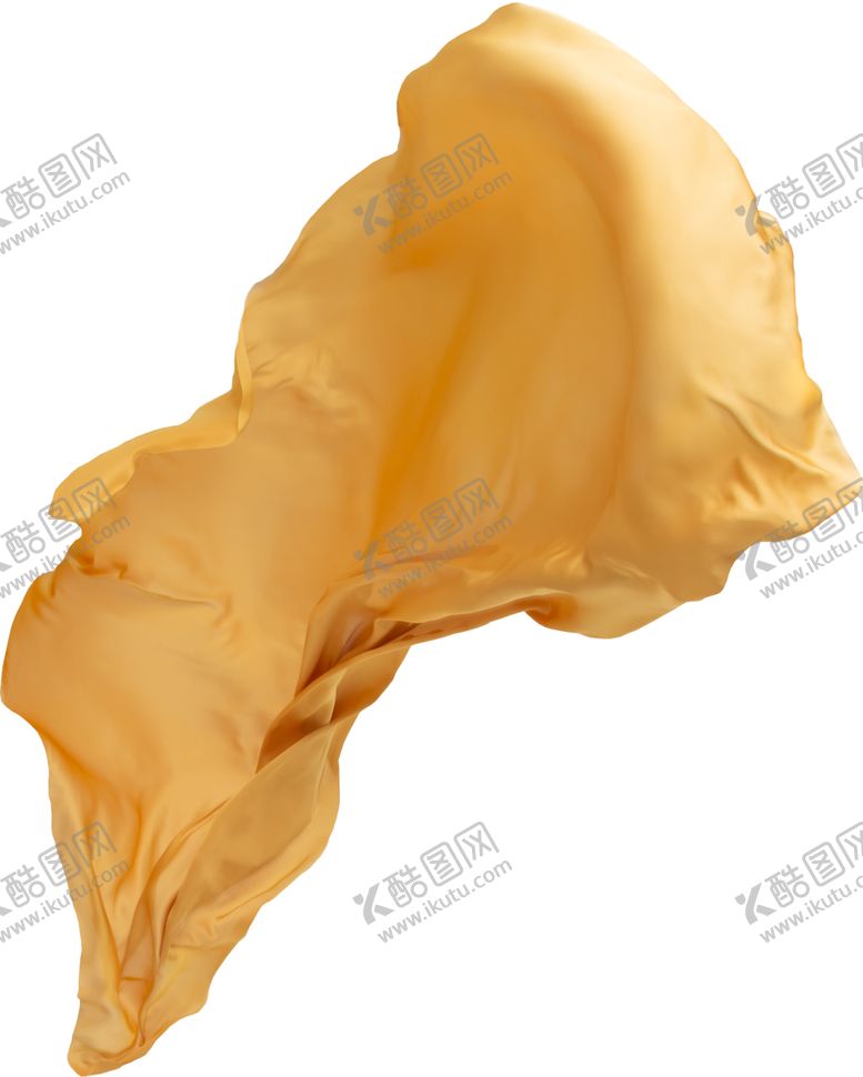 编号：39926812111616135200【酷图网】源文件下载-免扣金色绸缎飘带透明PNG素材