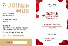 新店开业招聘海报