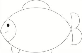卡通小鱼简笔画