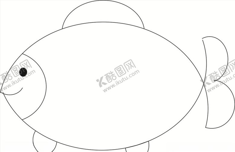 编号：77851906241148141036【酷图网】源文件下载-卡通小鱼简笔画