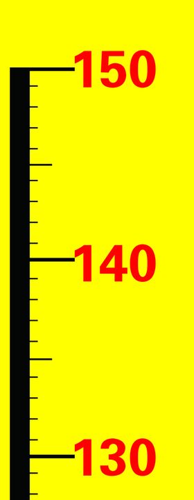 150公分标尺贴纸