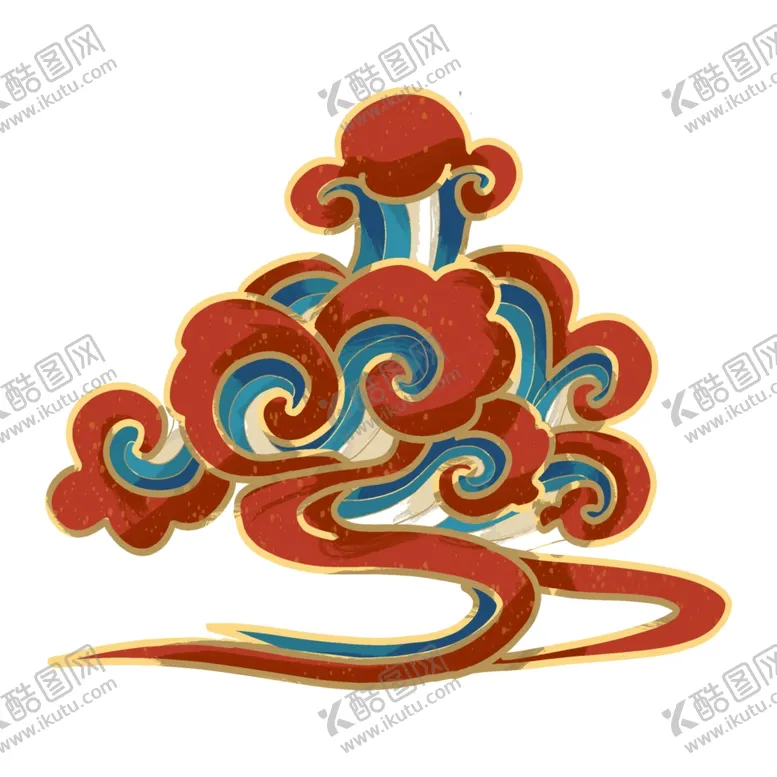 编号：18285602190141481661【酷图网】源文件下载-中国风祥云纹理节日元素