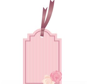 可爱标签促销纸