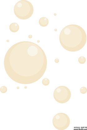 彩色透明肥皂泡气泡水泡泡泡元素