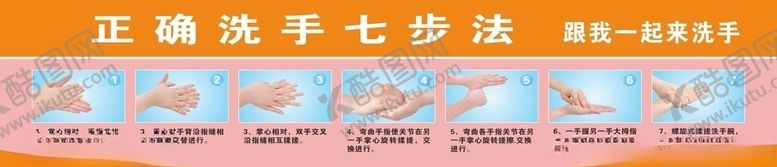 编号：98619905101733546271【酷图网】源文件下载-洗手七步法