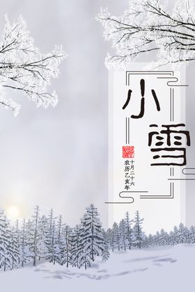 小雪海报