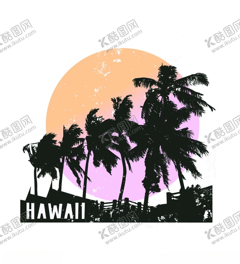 编号：43046209270815202289【酷图网】源文件下载-椰树剪影