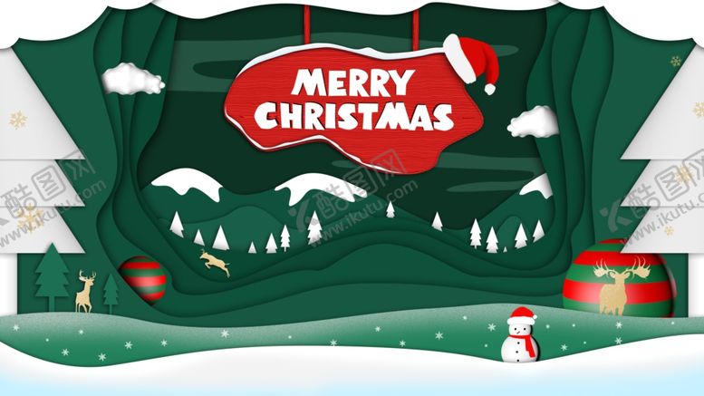 编号：48179709271242574144【酷图网】源文件下载-圣诞节节日卡通插画背景素材