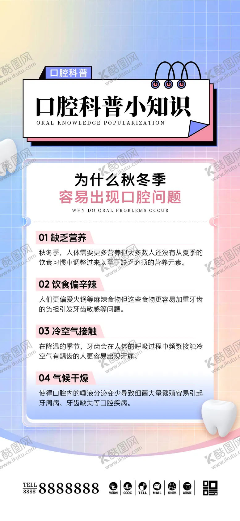 编号：27316712050426523496【酷图网】源文件下载-医美口腔科普知识海报