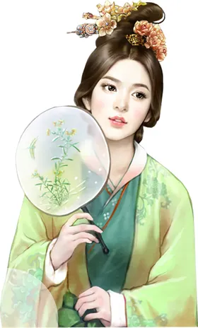 古装帅哥美女插画图片典人君子壁纸
