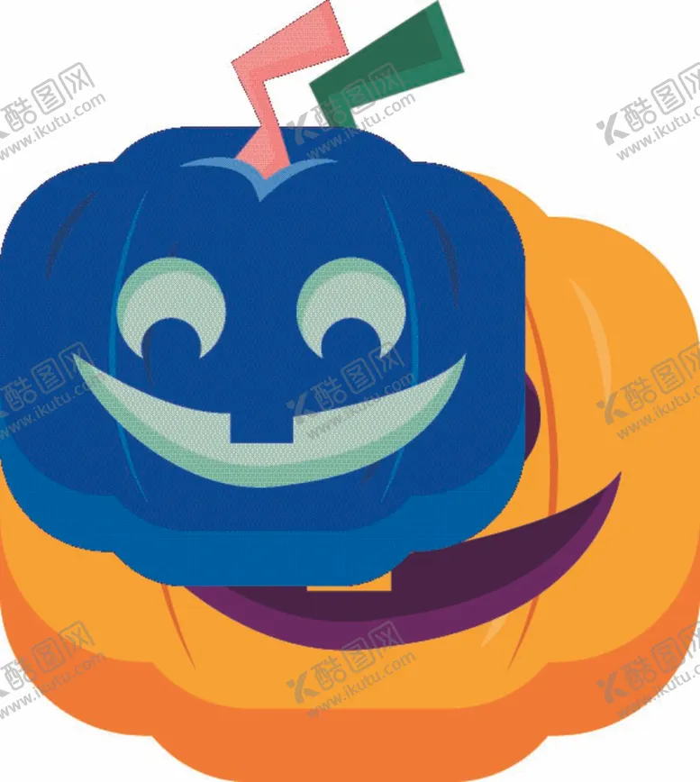 编号：97268110042229160215【酷图网】源文件下载-卡通万圣节南瓜图